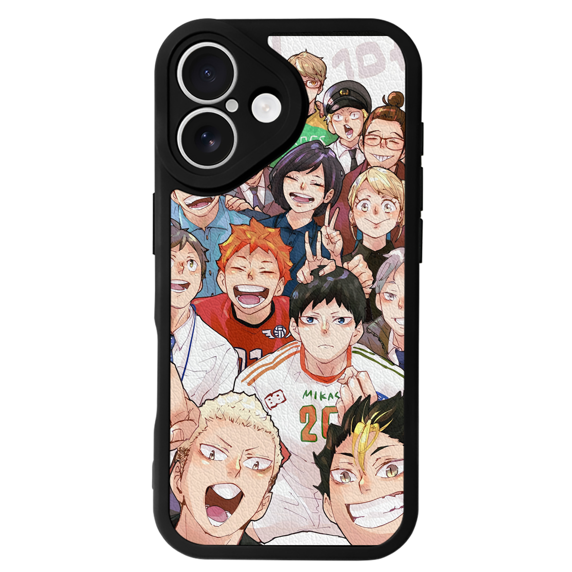 （画像用） ハイキュー!! Haikyu!! 【iPhone 16シリーズ対応】シリコンスマホケース（レザー調） 材質：シリコン